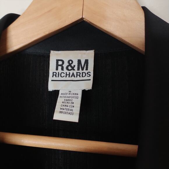R&M Richards Evening Dress Jacket Shimmery Collared - Picture 8 of 10